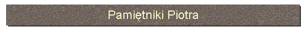 Pamiętniki Piotra